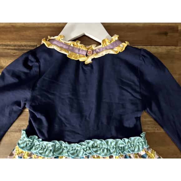NEW Matilda Jane Once Upon A Time Country Damsel Navy Blue Yellow Floral Dress 6 - Picture 7 of 7